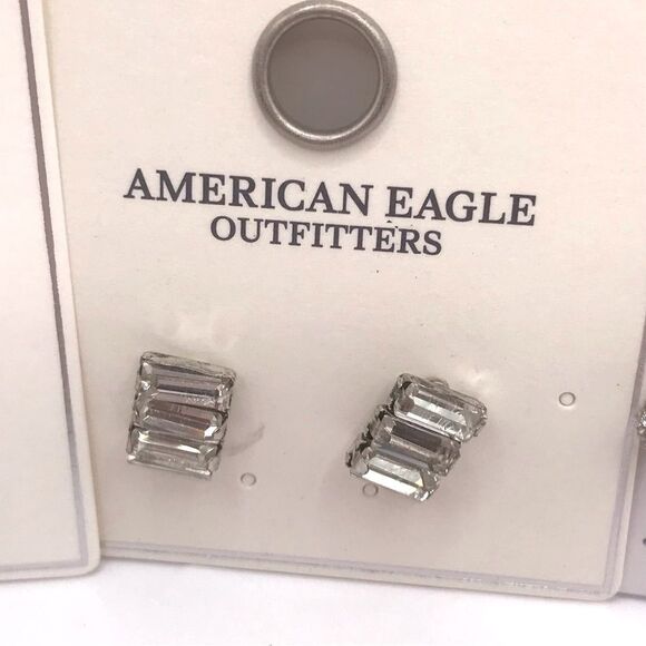 American Eagle Outfitters Silver Stud Earring Set - Picture 3 of 6